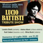 Oristano, il 12 luglio il “Lucio Battisti Tribute Show” al Parco di San Giovanni dei Fiori