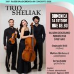 Trio Sheliak al Museo Diocesano Arborense per la XVII Rassegna “Domenica in Concerto”